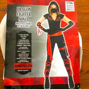Dragon fighter ninja costume